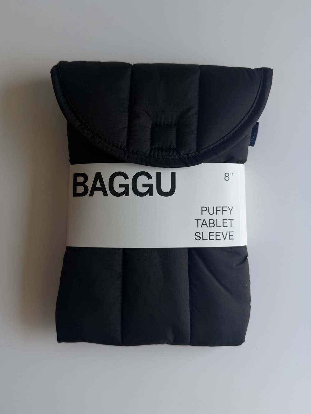 NWT BAGGU 8” Puffy Laptop Sleeve Black